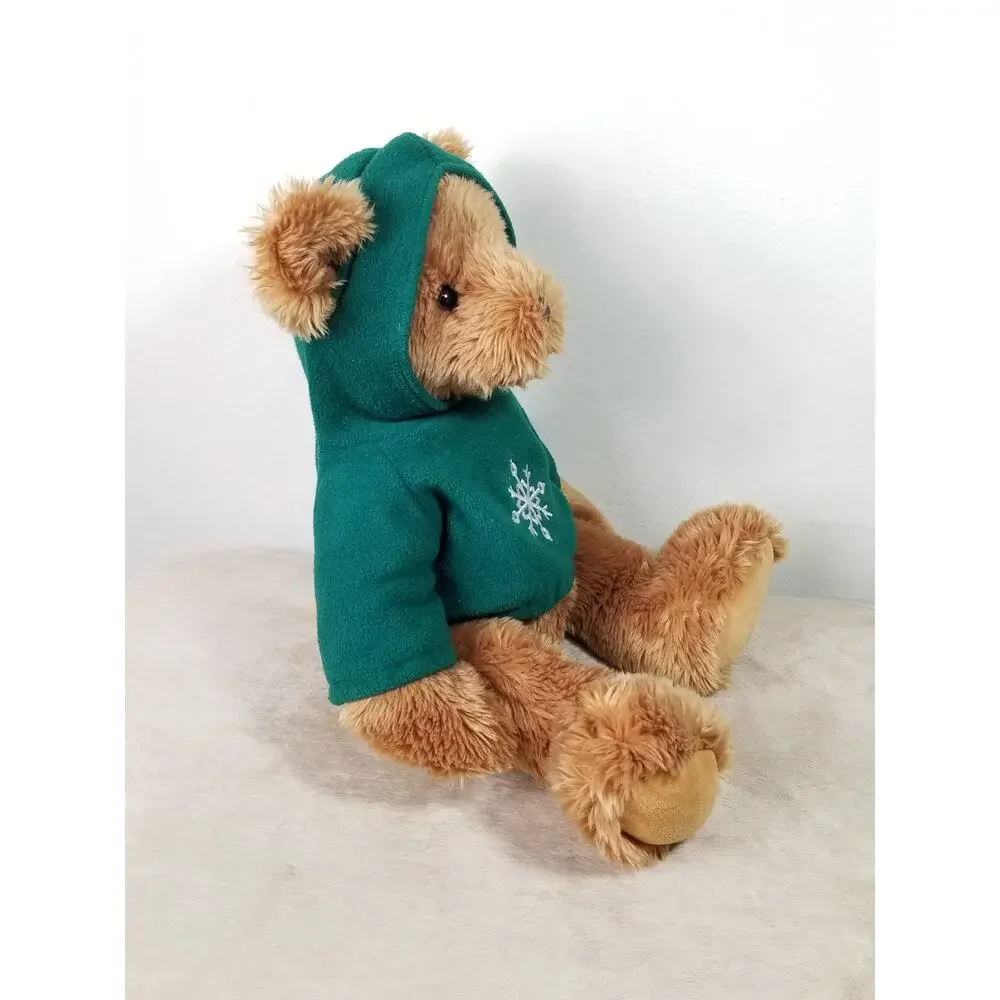 RUSS Teddy Bear Green Hooded Sweatshirt Large 18